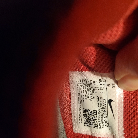 Nike Precision V 5 Mens/teen Shoes Size 9 Black Red Basketball Athletic Sneakers - Picture 6 of 7